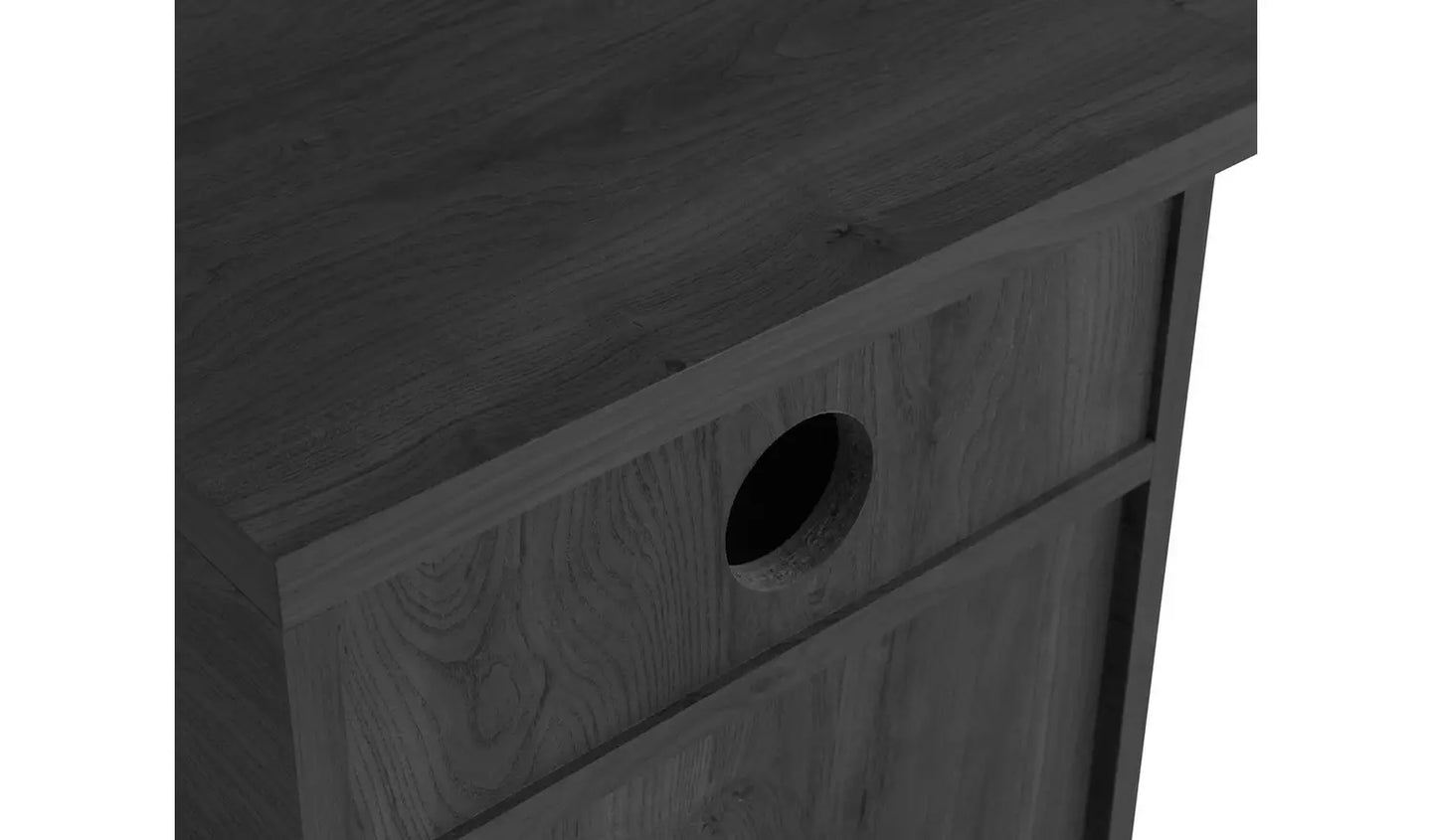 Habitat Nomad 2 Drawer Office Desk - Black